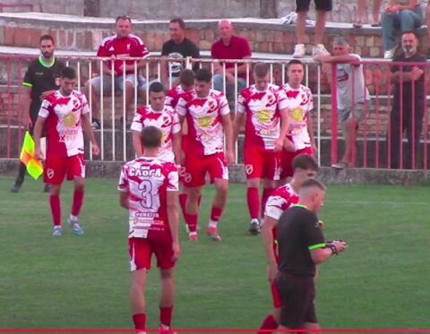 Радост фудбалера Слоге после водећег погодка, фото: Јутјубе/принтскрин/ФСВ