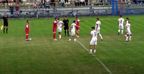 Недостајали су само голови на утакмици Раднички (НП)-Борац, фото: Јутјуб/принтскрин/КБ Спорт